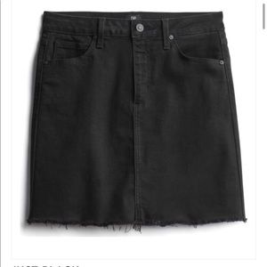NWT Black Denim Mini Skirt